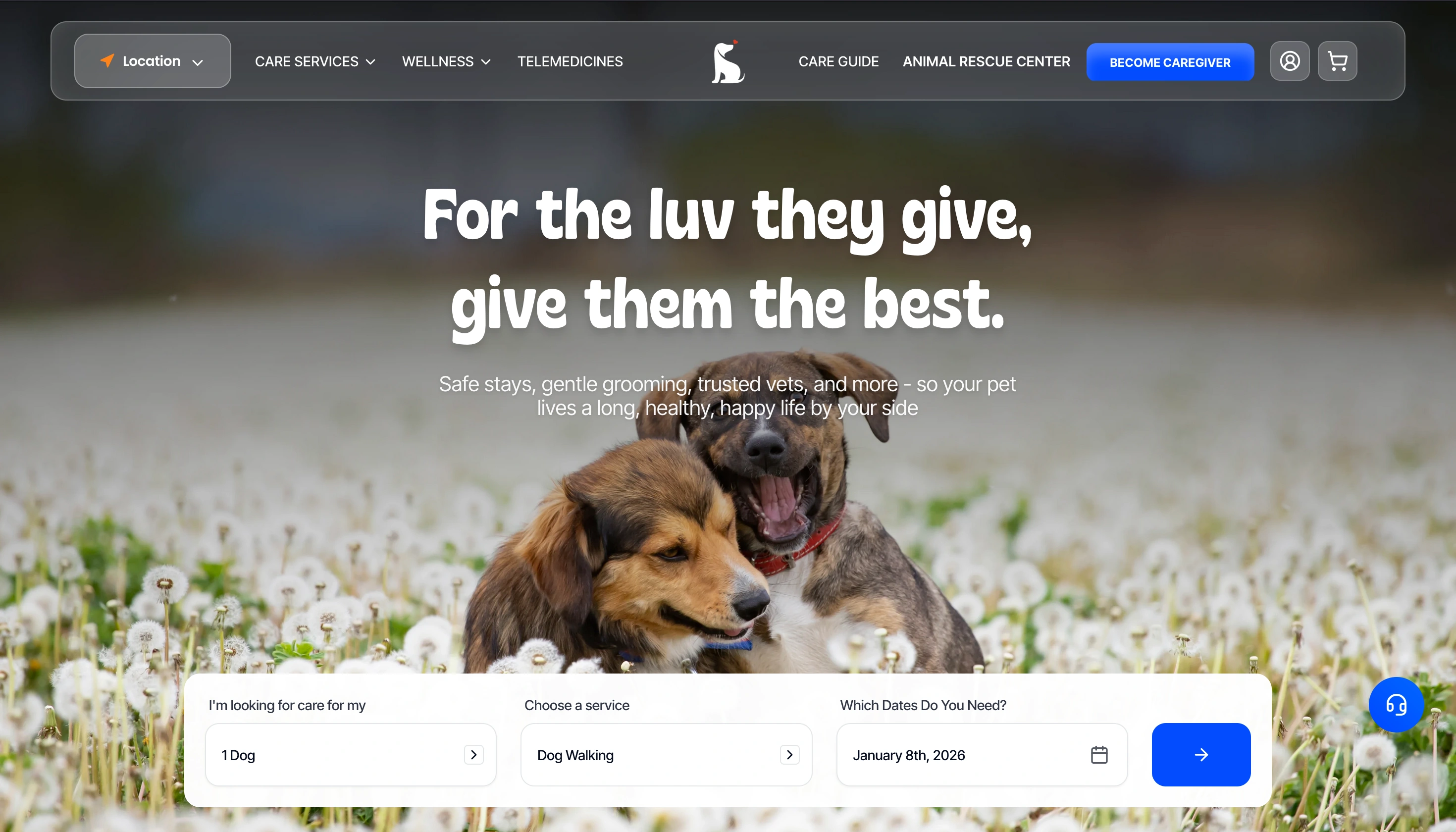Uluv (Pet Services Platform) project screenshot